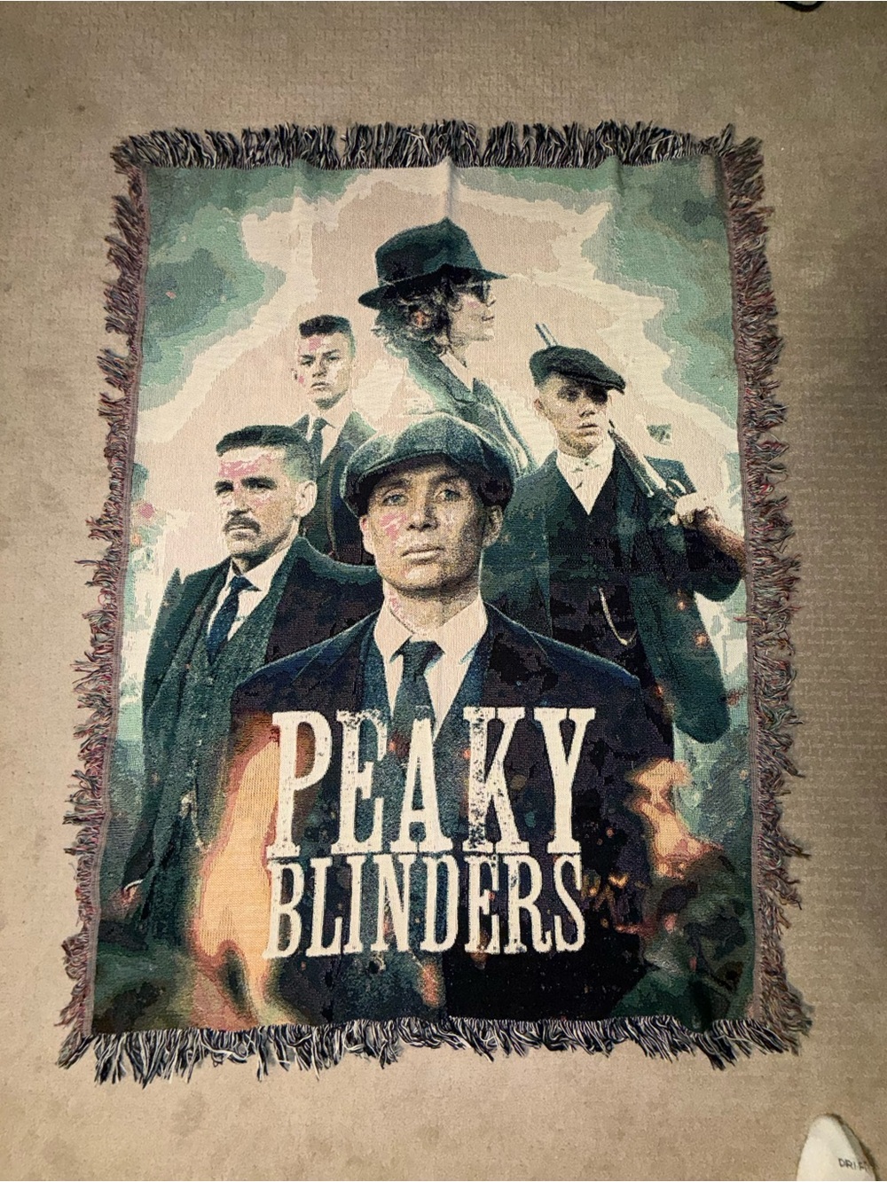 Peaky Blinders Throw Blanket - Graphic TV Show Design